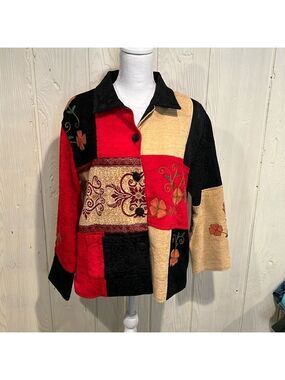 Fresh Groove Tapestry Brocade Embroidery Jacket Medium